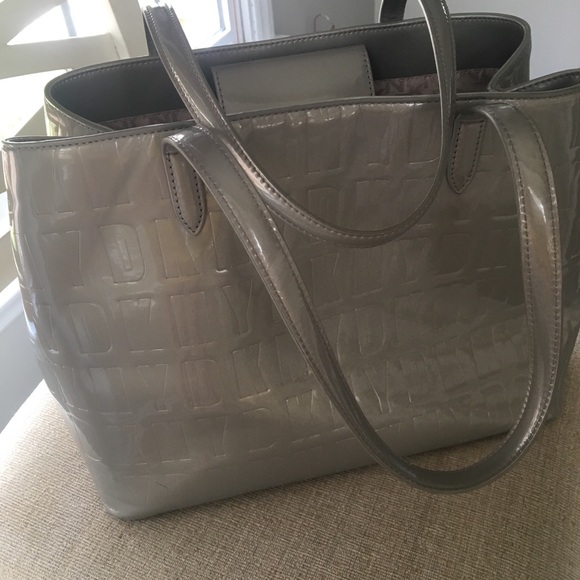 dkny grey handbag